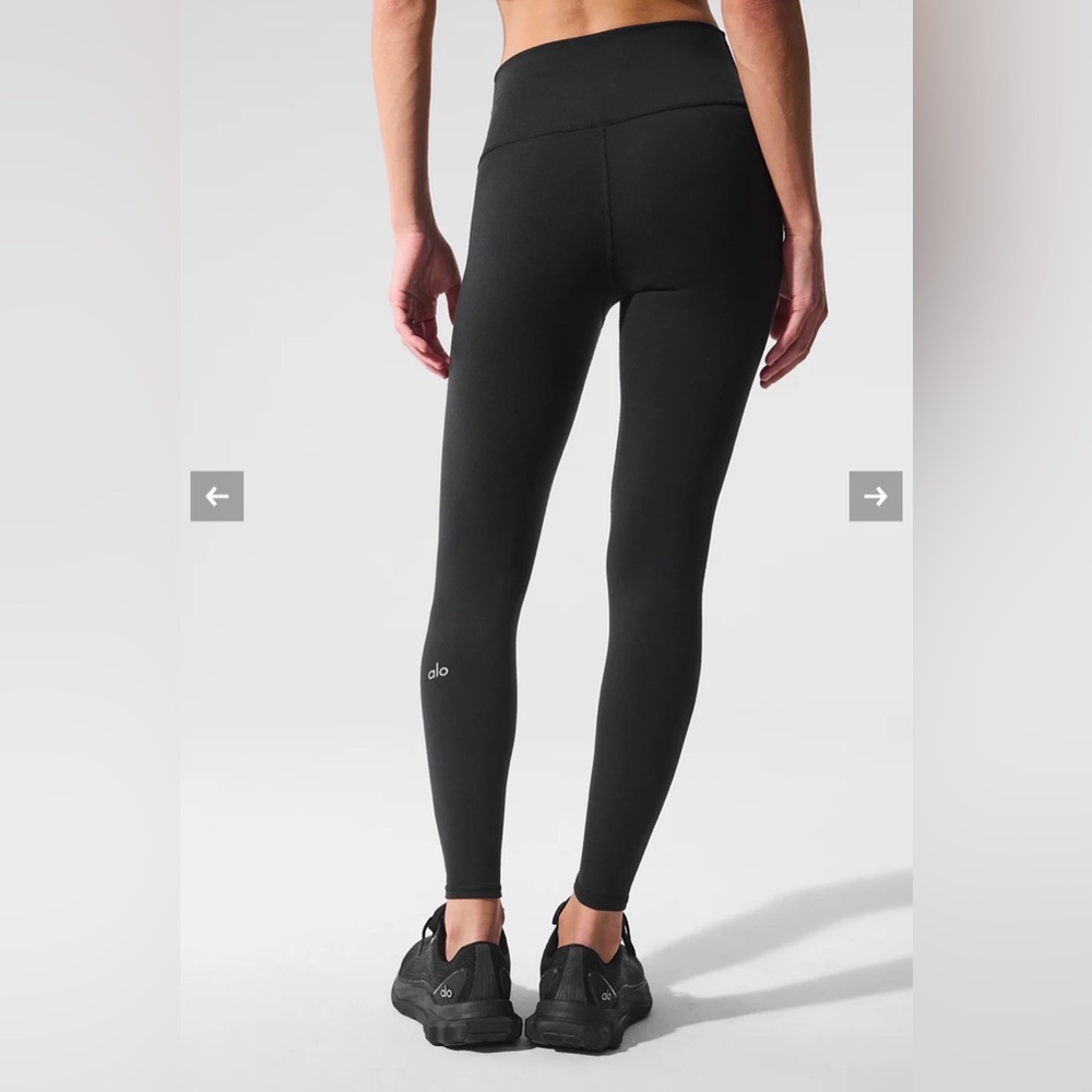 ALO High-Waist 7/8 Airbrush Leggings - Black XXS